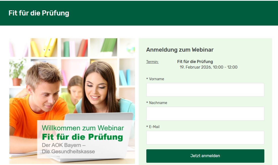 AOK Bayern Webinare