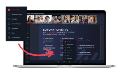 Der Webinar-Raum für Moderatoren – Alle Funktionen und Einstellungen