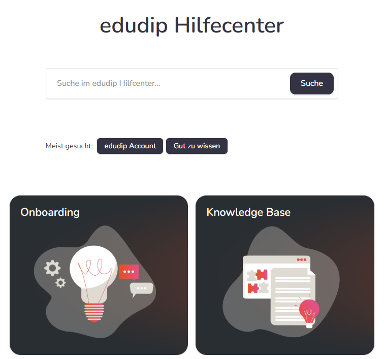 Hilfecenter edudip
